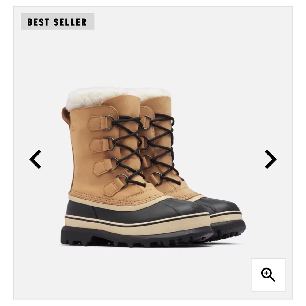 Sorel Caribou WATERPROOF Winter Lace Up Snow Boots in Nubuck Rugged, Women’s 8.5
